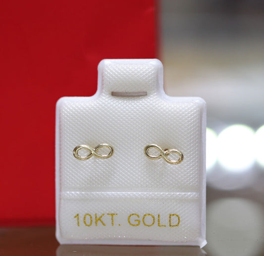 Broquel Oro 10K mini Infinito liso
