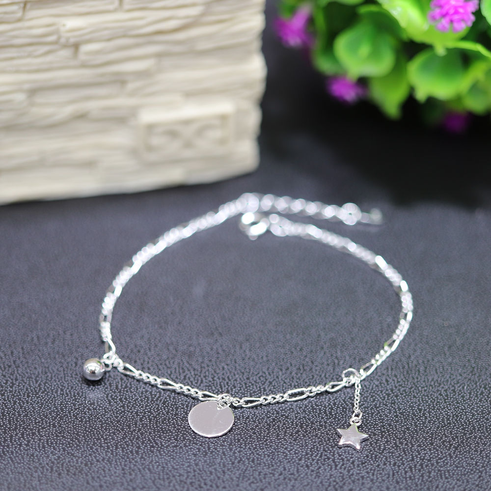 Pulsera Circulo Plata 925 baño Rodio