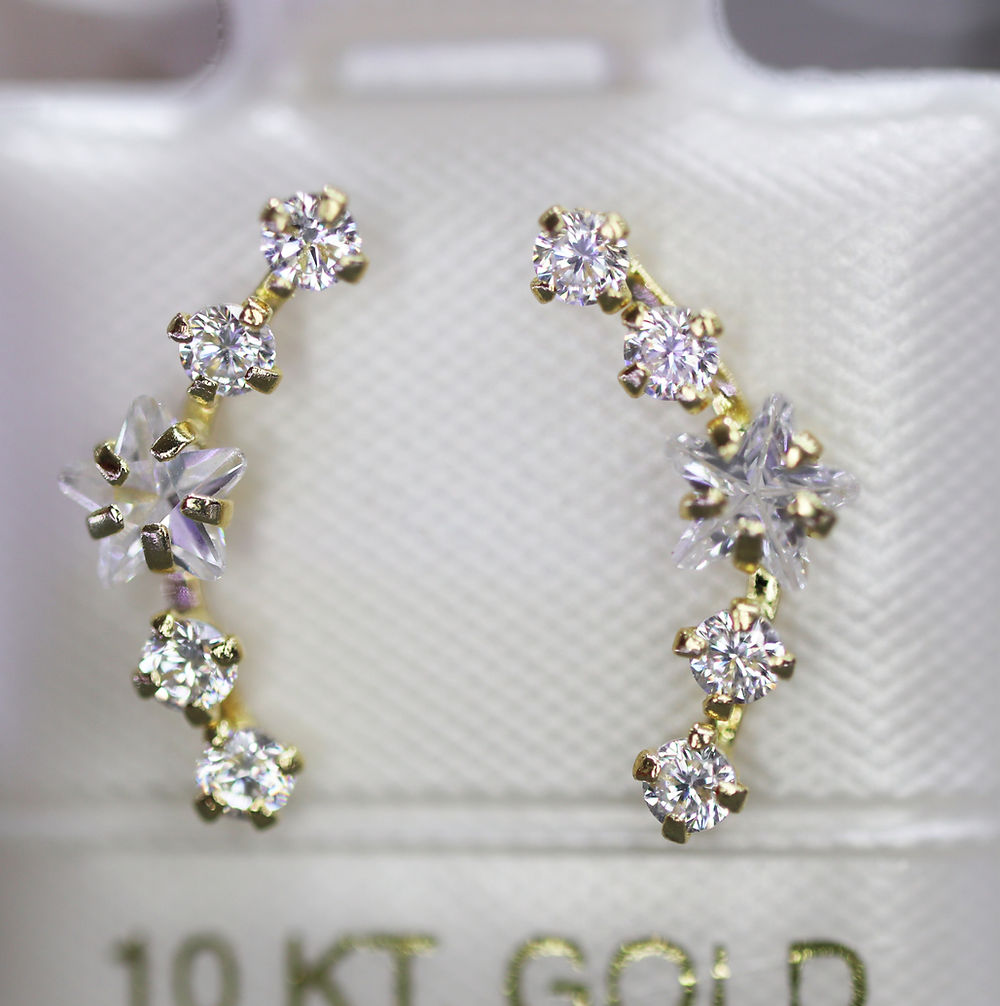 Broquel Oro 10k Lambada Estrella 4mm