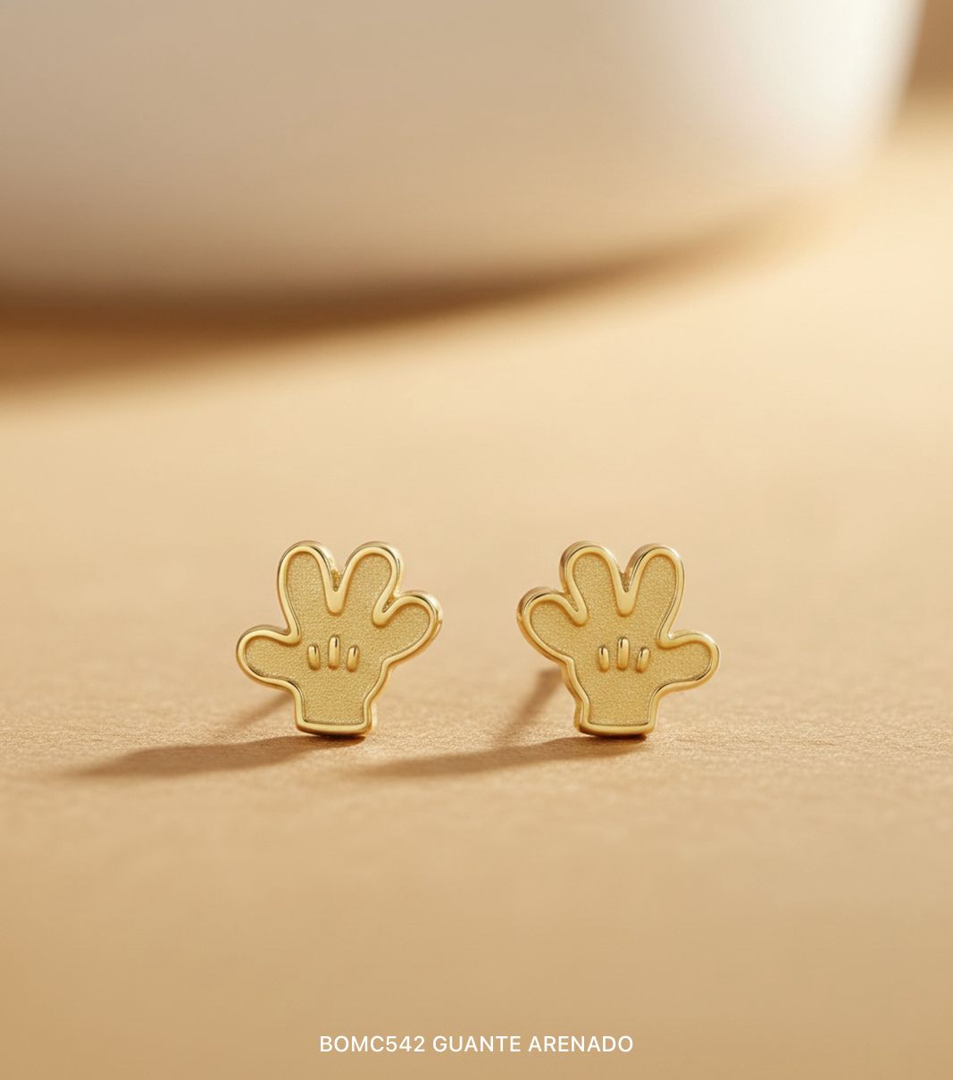 Broquel de Oro 10k - Guante Arenado Mickey Mouse