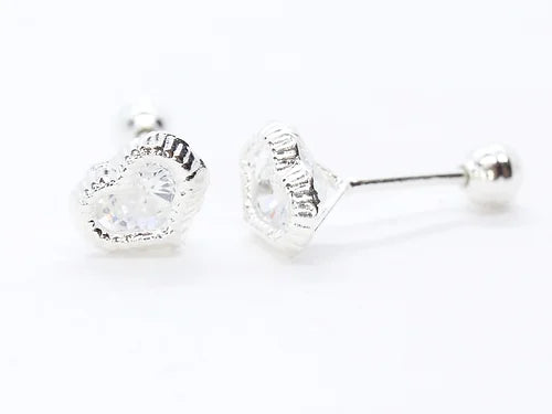 Broquel Corazón Bisel #4 Plata L925