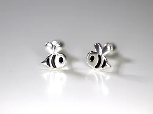 Broquel abeja esmalte Plata L925