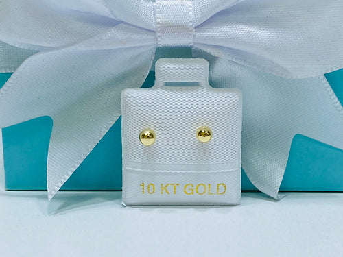 Broquel oro 10K dormilona #0 3mm