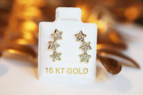 Broquel oro 10k Lambada 3 estrellas 15pp