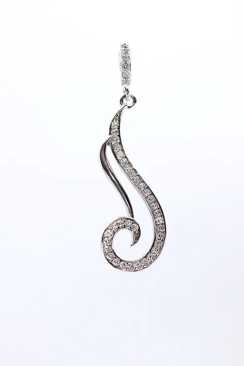 Dije - Plata .925 con Baño de Rodio y Zirconias