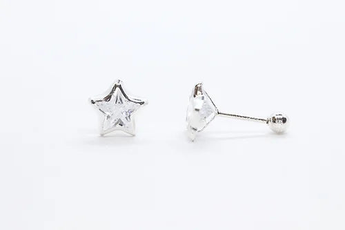 Aretes Estrella Plata L925