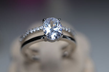 Anillo Plata .925 Baño Oro o Rodio