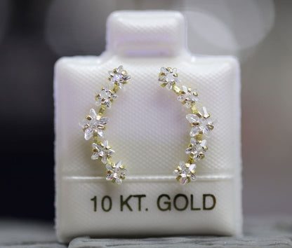 Broquel Oro 10k Lambada Estrella 4mm