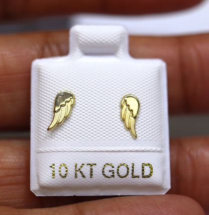 Broquel Oro 10k Alitas de Angel