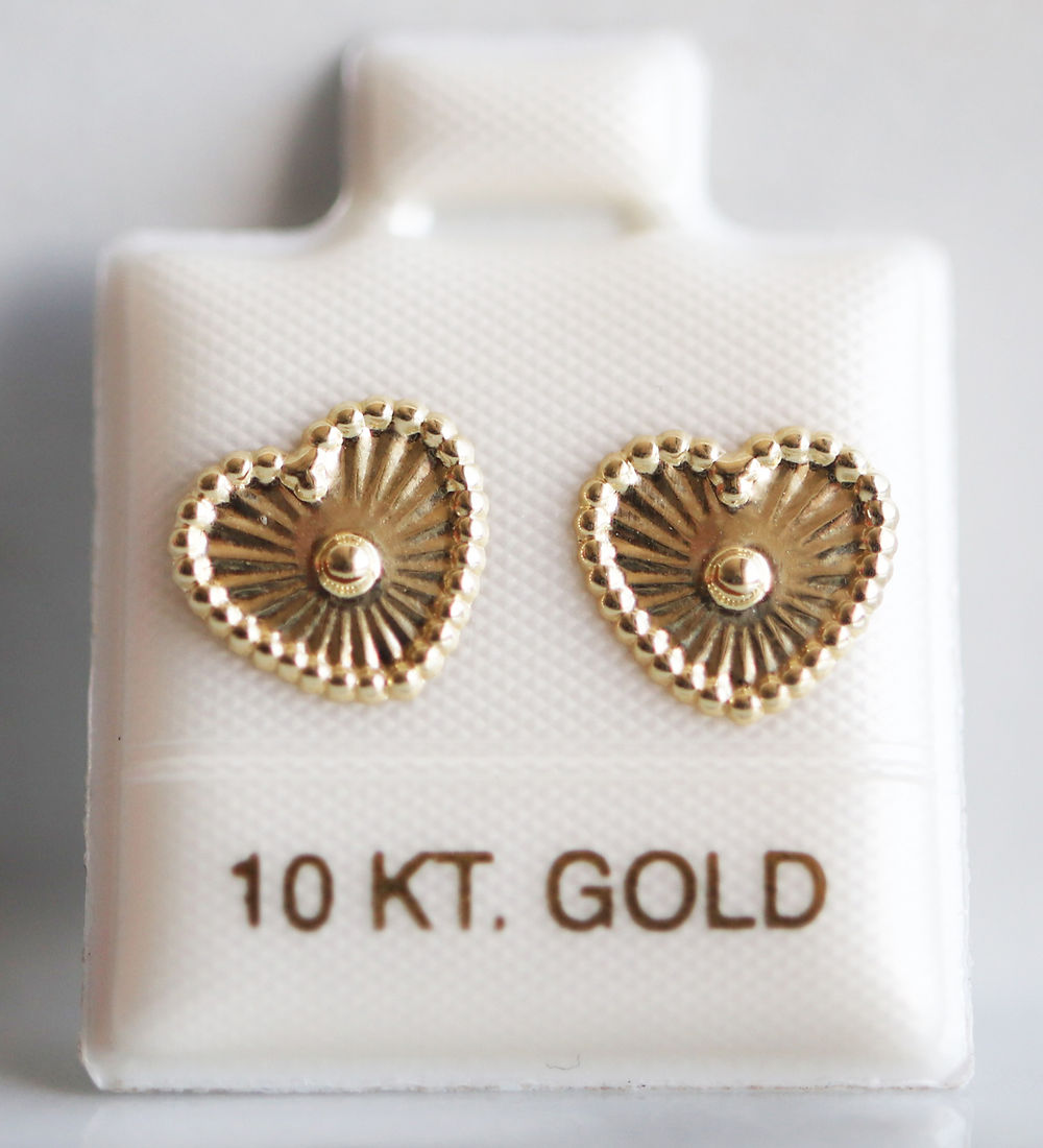 Broquel Oro 10k diamantado