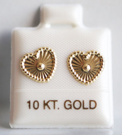 Broquel Oro 10k diamantado