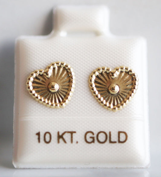 Broquel Oro 10k diamantado