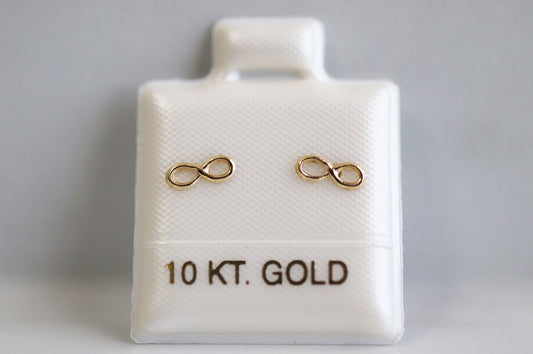 Broquel Oro 10K mini Infinito liso