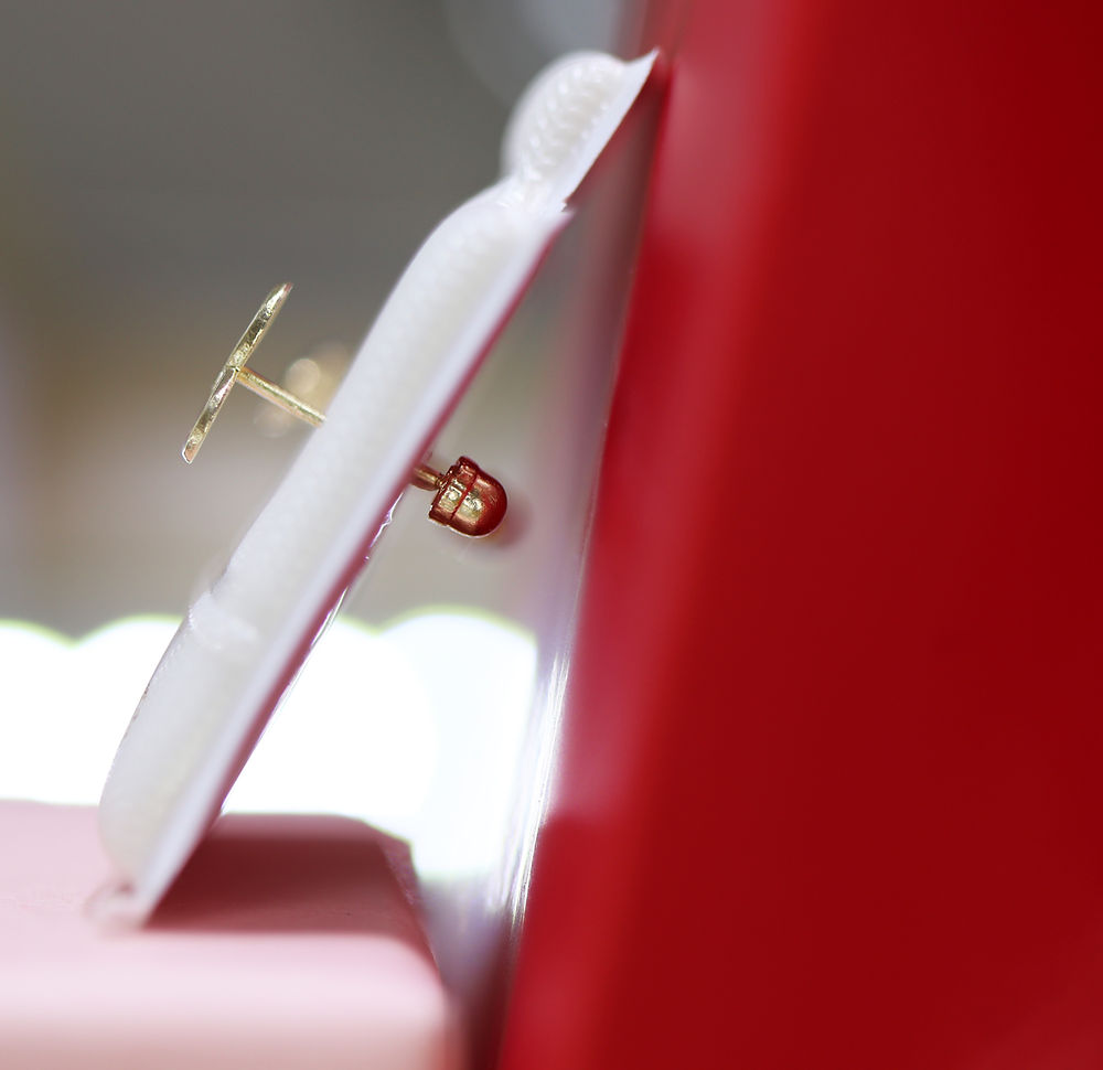 Broquel Oro 10K mini Infinito liso