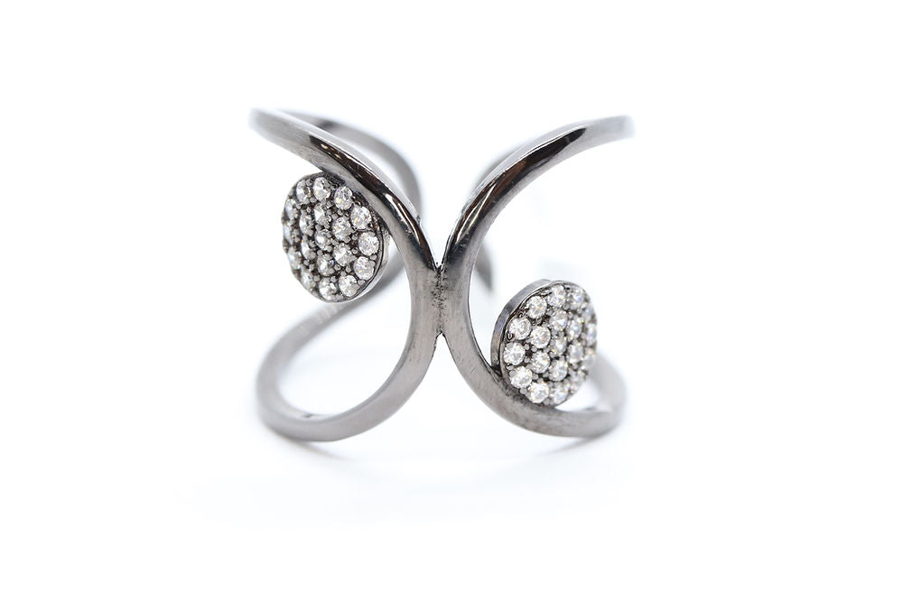 Anillo Plata .925 con Baño de Rodio Negro