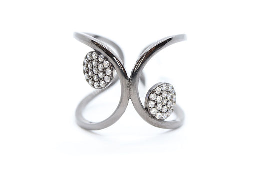 Anillo Plata .925 con Baño de Rodio Negro
