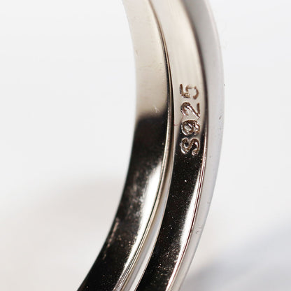 Anillo Alianza doble CZ AAA Plata .925 baño Rodio