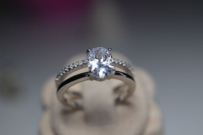 Anillo Plata .925 Baño Oro o Rodio