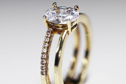 Anillo Plata .925 Baño Oro o Rodio