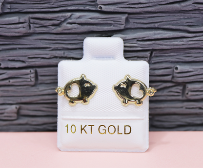 Broquel Oro 10K Puerquitos