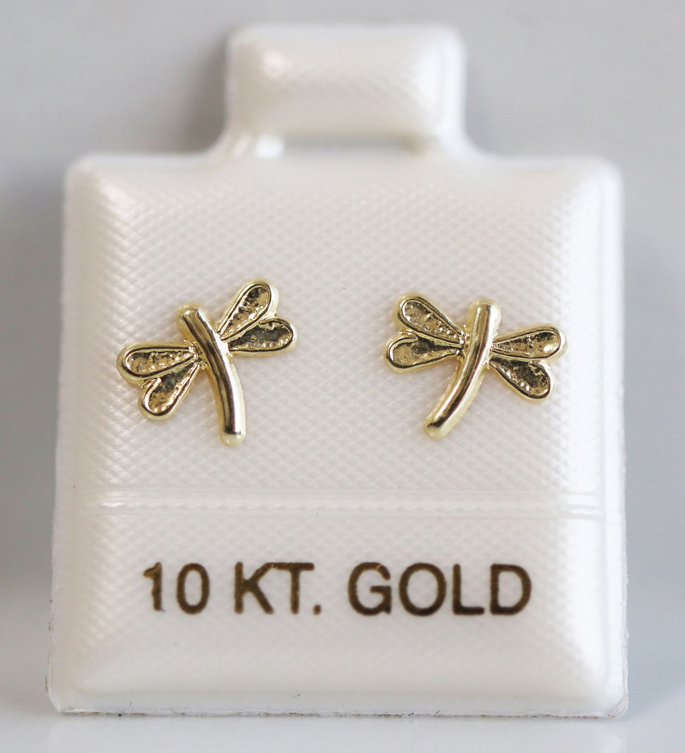 Broquel Oro 10k Libelula