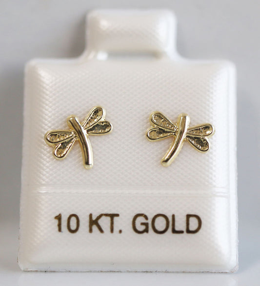 Broquel Oro 10k Libelula