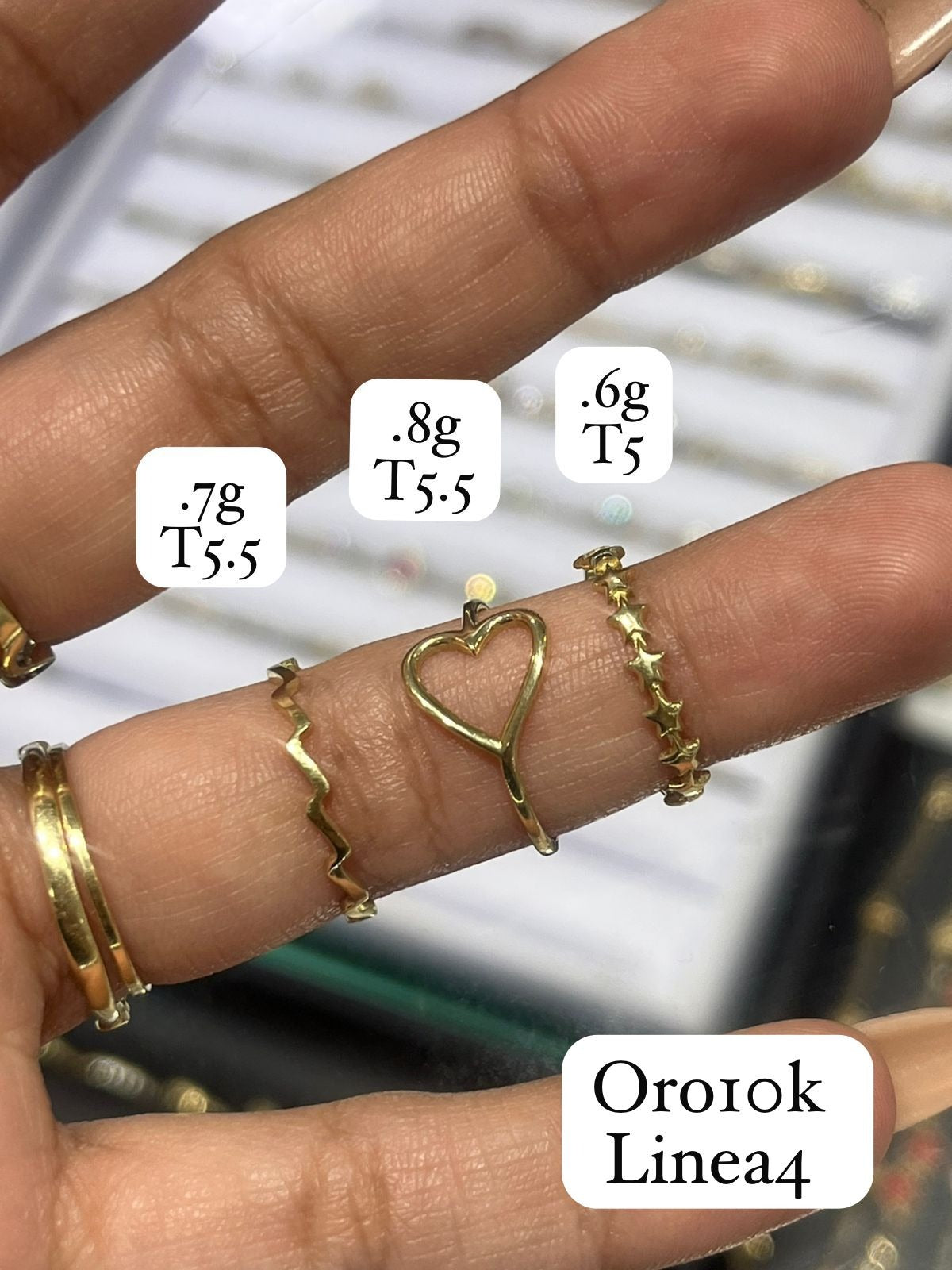 Anillos ligeros Oro 10K