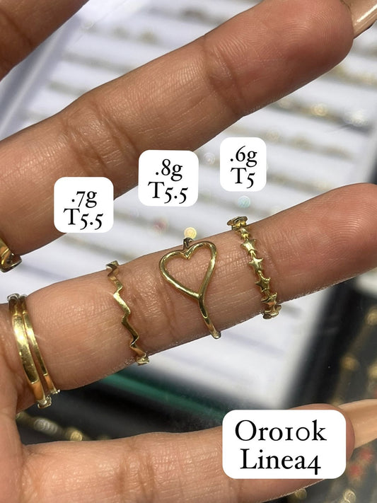 Anillos ligeros Oro 10K
