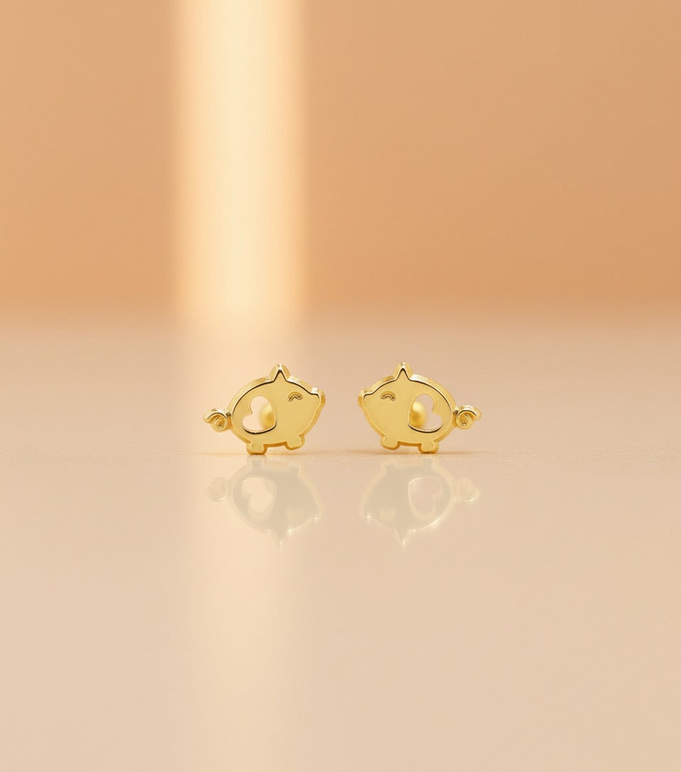 Broquel Oro 10K Puerquitos