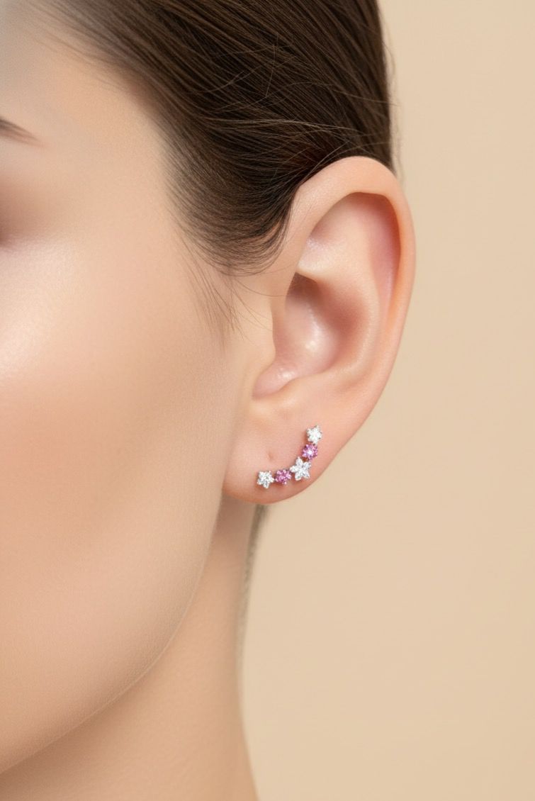 Broquel Oro 10k Lambada Estrella 4mm