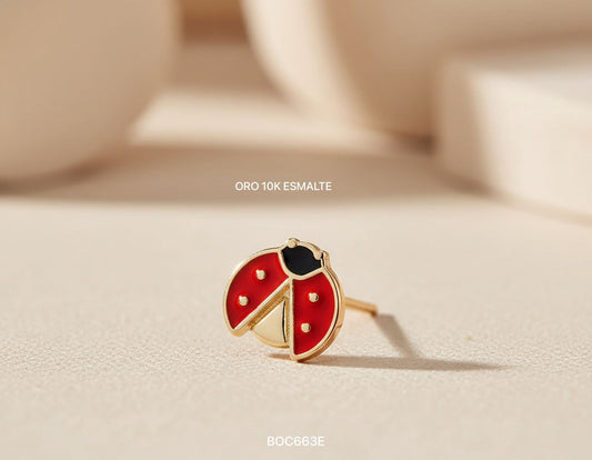 Broqueles de Catarinas Oro 10K