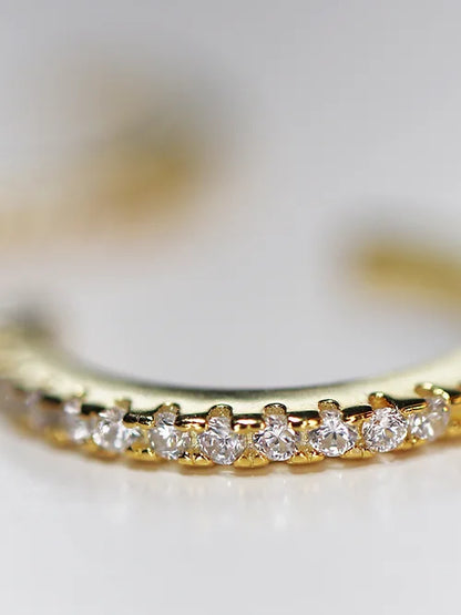 EarCuffs Plata .925 baño en Oro con Zirconias