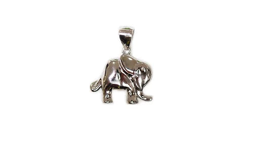 Dije Elefante Plata 925 baño Rodio