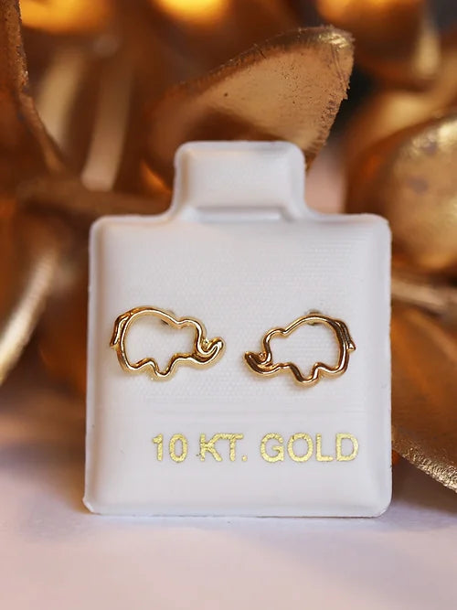 Broquel Oro 10k Elefante resaque