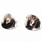 Aretes Barra 5 Czs Negras Plata .925 Baño Rodio