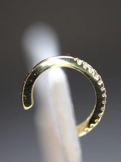 EarCuffs Plata .925 baño en Oro con Zirconias