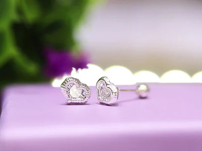 Broquel Corazón Bisel #4 Plata L925